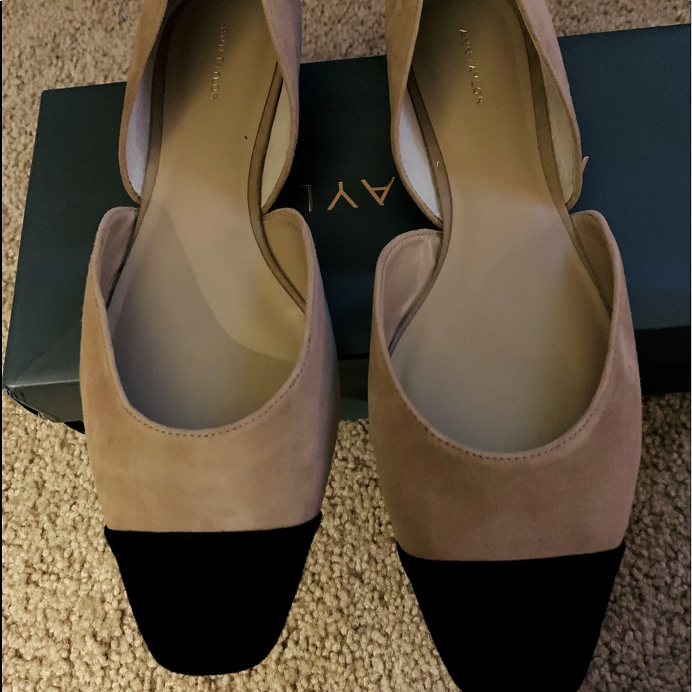 Ann Taylor Cap-toe Flats